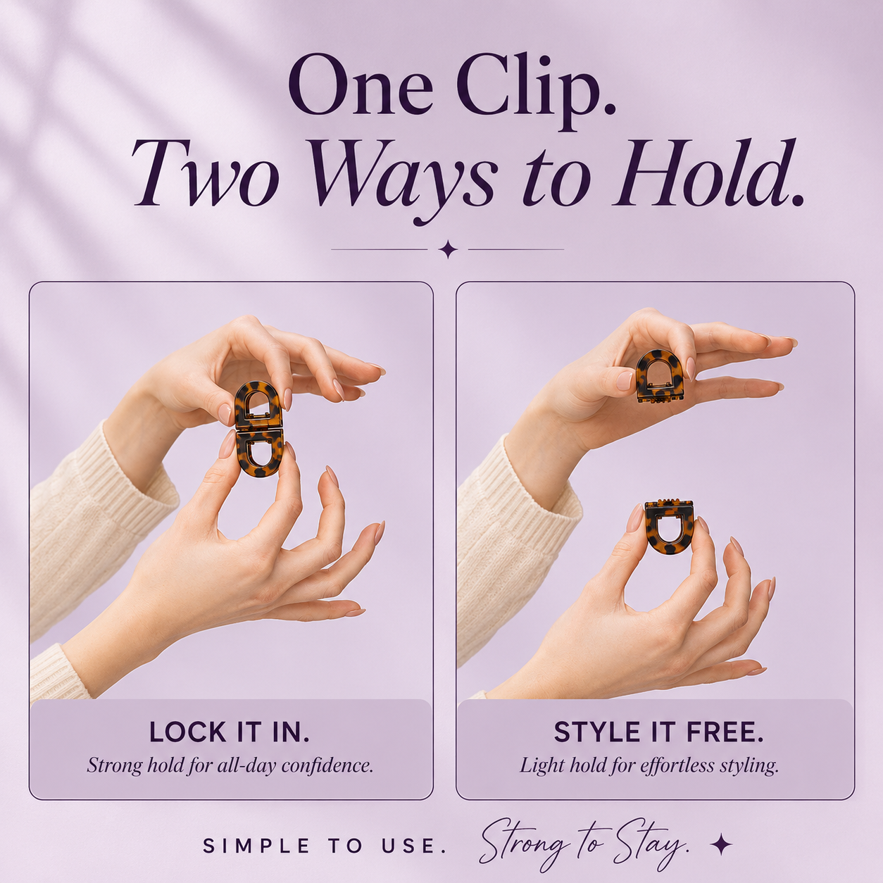 Avelle™ Magnetic Claw Clip